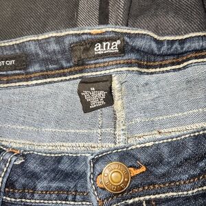 a.n.a Men's Dark Blue Bootcut Jeans